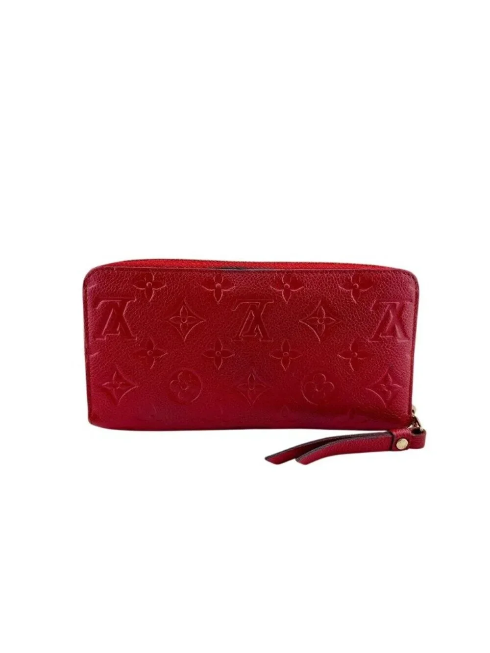 Louis Vuitton Zip Around Portefeuille Clemence Empreinte Wallet